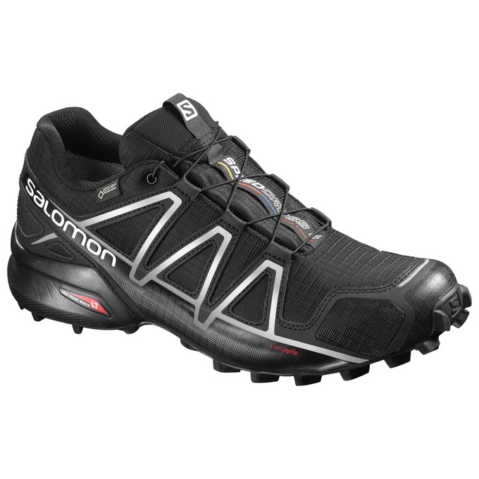 Salomon Singapore Mens Trail Running Shoes - SPEEDCROSS 4 GTX® Black | 18294-GRDT